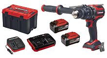 Дрель-шуруповерт ударная аккумуляторная Einhell TP-CD 18/120 Li-i BL + STARTER KIT 2 х 5.2, E-CASE M, 2 х ЗУ