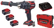 Дрель-шуруповерт ударная аккумуляторная Einhell TP-CD 18/120 LI-I BL+ 3 АКБ 5.2 + S-F CASE